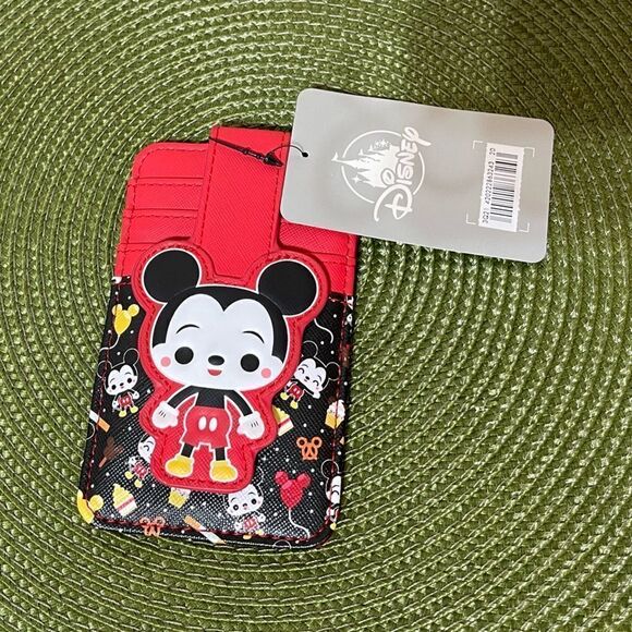 Disney Parks Mickey Mouse Food Icons Card Wallet NWT - Picture 4 of 7